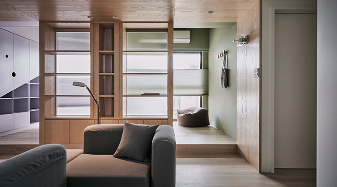 成都装修公司非梵家家居装修案例分享：60㎡日式小二居，原木风，真的很温馨-客厅4