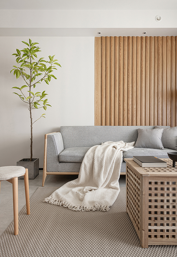 非梵家家居|现代日式装修案例：用木材呈现家中现代、温馨的感觉-客厅4