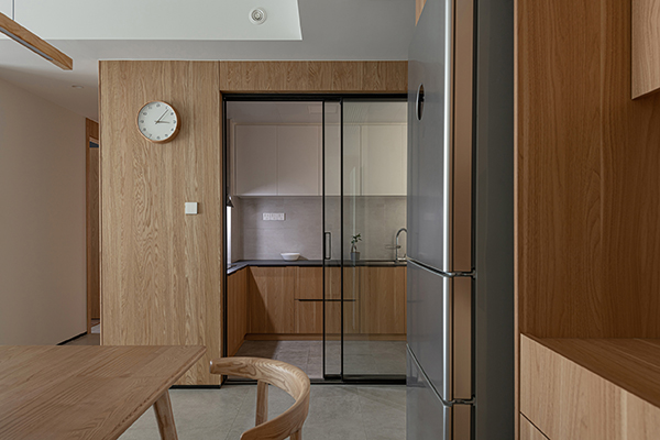 非梵家家居|现代日式装修案例：用木材呈现家中现代、温馨的感觉-厨房