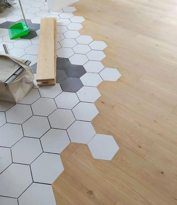 木地板与瓷砖无缝衔接要美观实用，这些技术要点要牢记！3