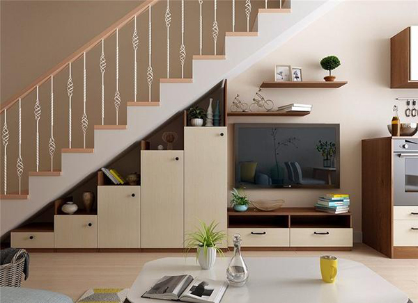 成都家装公司非梵家家居装饰：楼梯空间利用的艺术与实用性探讨3
